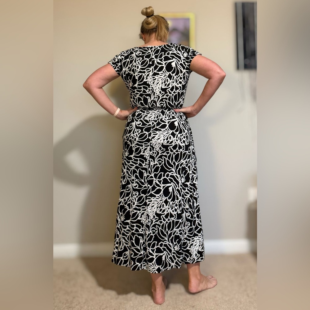 Belle by Kim Gravel Black and White Women's Dress - Picture 4 of 16